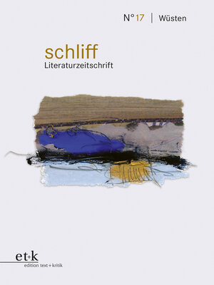cover image of schliff -Wüsten